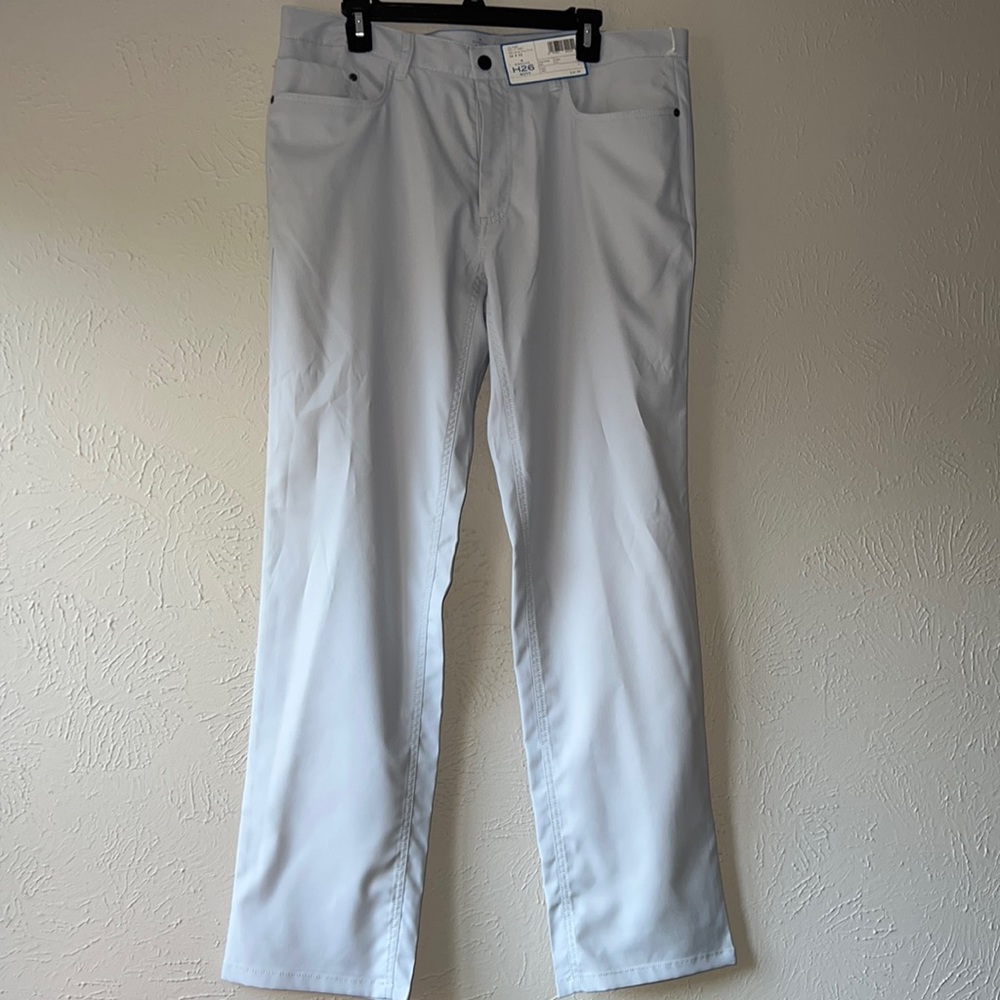 Haggar H26 MOVE Fine Twill Light Grey 36x32